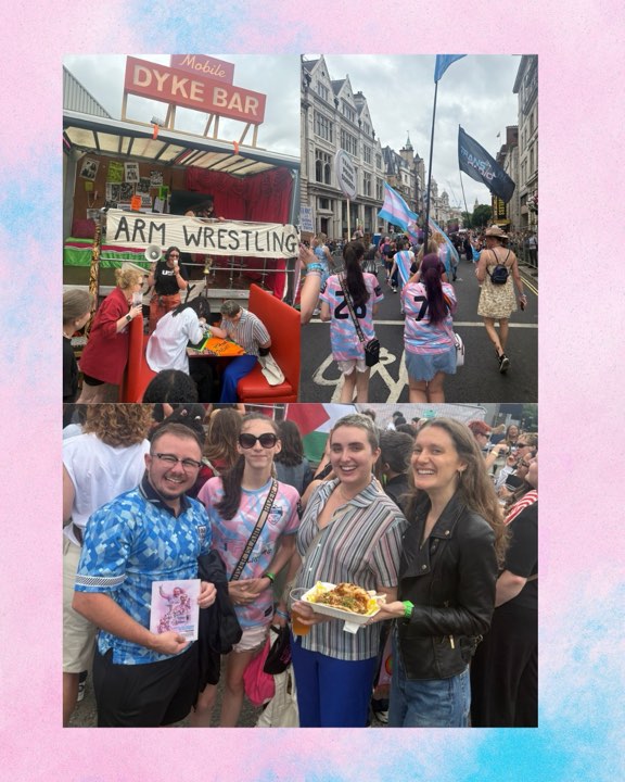 Group at a street parade